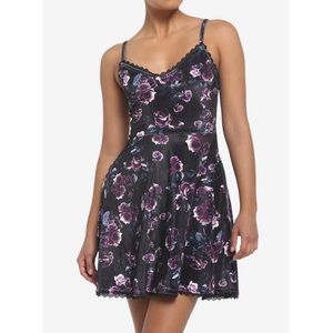 Dark Rose Velvet Cami Dress Brand New With Tags